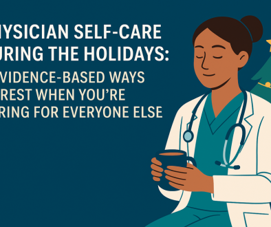 Physician self care during the holidays 3 evidence based ways