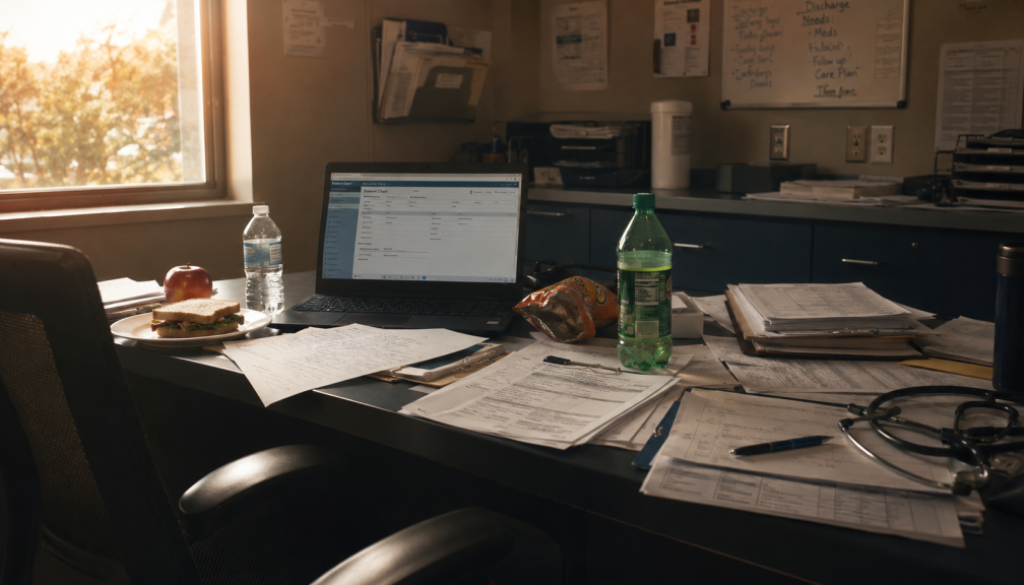 medical training conditioning physician's desk